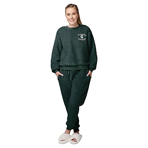 FOCO NCAA Michigan State Sherpa Lounge Set - Womens