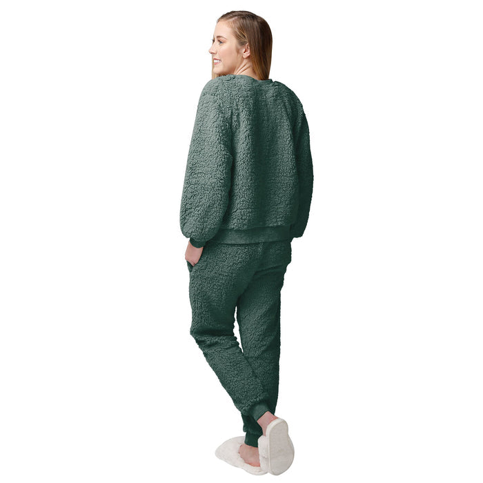FOCO NCAA Michigan State Sherpa Lounge Set - Womens