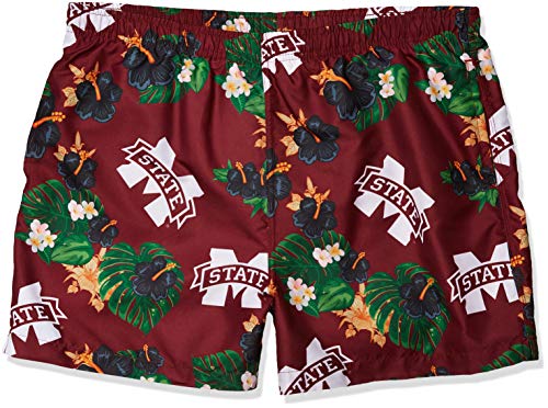 FOCO NCAA Mississippi State Floral Swimming Trunks - Mens