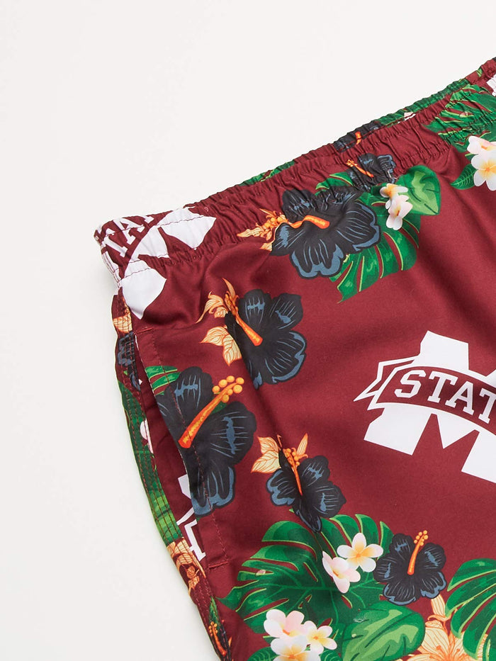 FOCO NCAA Mississippi State Floral Swimming Trunks - Mens
