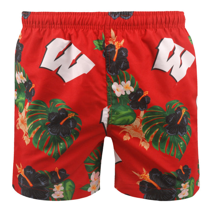 FOCO NCAA NC State Floral Swimming Trunks - Mens