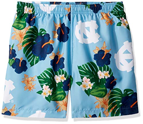FOCO NCAA North Carolina Floral Swimming Trunks - Mens