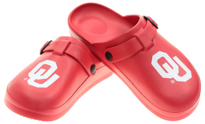 FOCO NCAA Oklahoma SMU 2024 Open Back Buckle Clog - Unisex