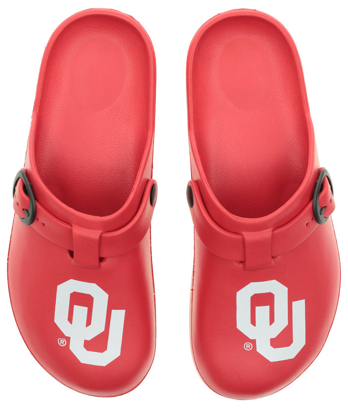 FOCO NCAA Oklahoma SMU 2024 Open Back Buckle Clog - Unisex