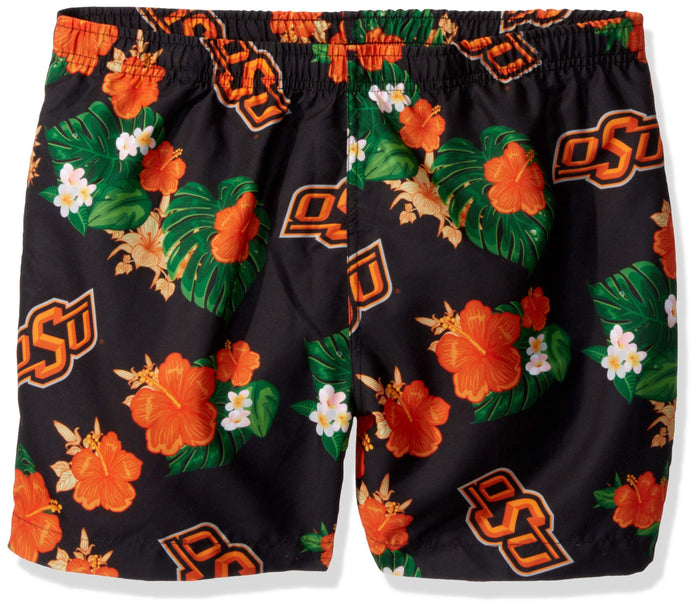 FOCO NCAA Oklahoma State Floral Swimming Trunks - Mens