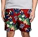 FOCO NCAA Ole Miss Rebels Mens Team Logo Floral Hawaiian Swim Trunks, Team Color