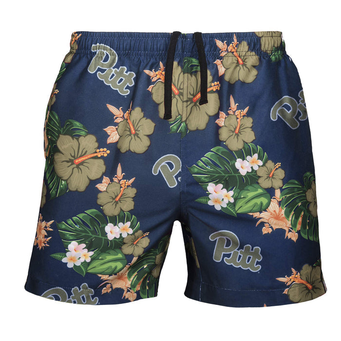 FOCO NCAA Pittsburgh Floral Swimming Trunks - Mens