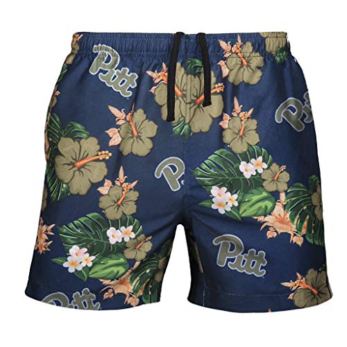 FOCO NCAA Pittsburgh Floral Swimming Trunks - Mens