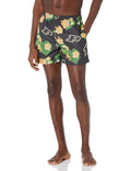 FOCO NCAA Purdue Boilermakers Mens Team Logo Floral Hawaiian Swim Trunks, Team Color