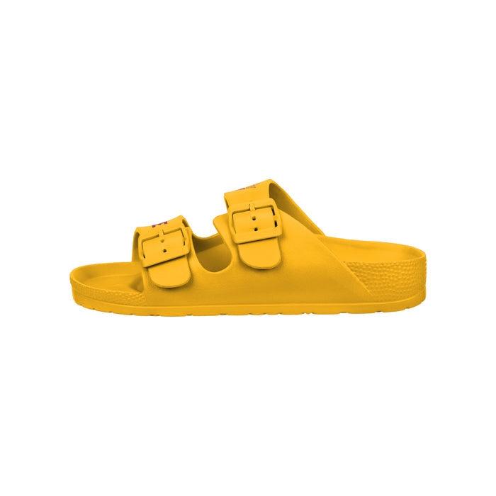 FOCO NCAA Team Logo Double Buckle Comfortable Slip-On Women's Sandals, Arizona State Sun Devils