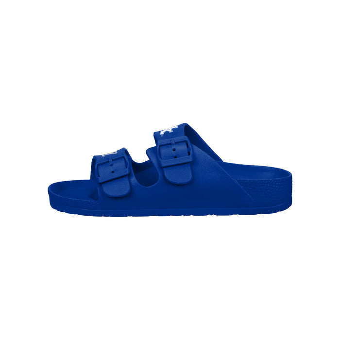 FOCO NCAA Team Logo Double Buckle Comfortable Slip-On Women's Sandals, Kentucky Wildcats