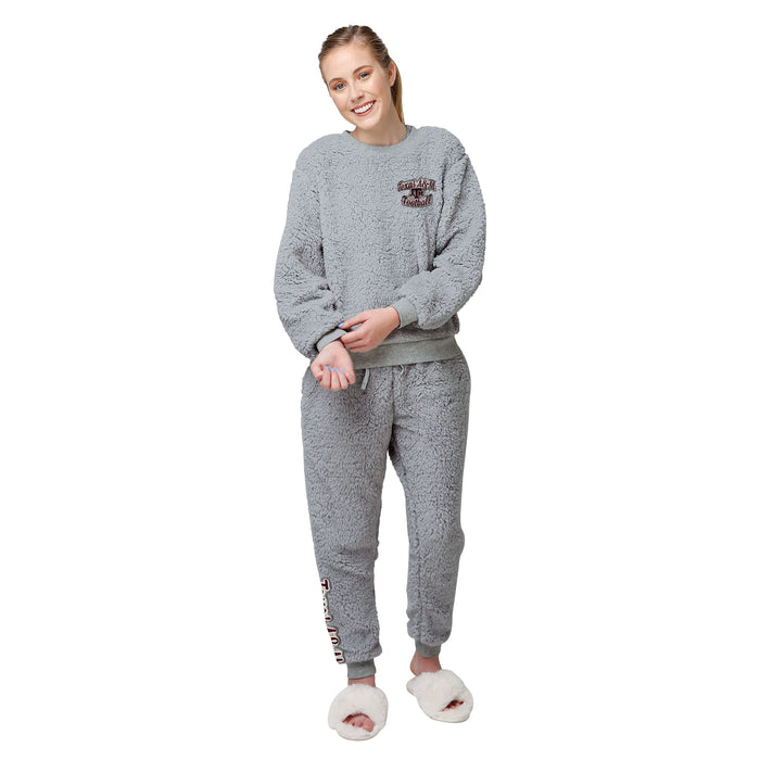 FOCO NCAA Texas A&M Sherpa Lounge Set - Womens