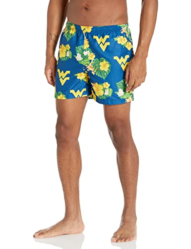 FOCO NCAA West Virginia Floral Swimming Trunks - Mens