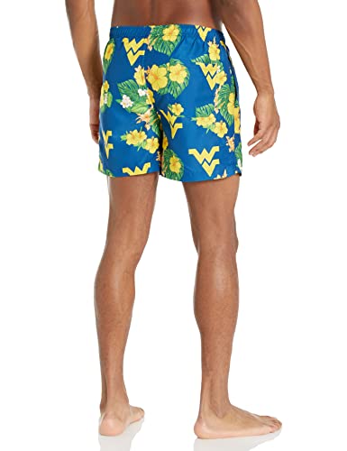 FOCO NCAA West Virginia Floral Swimming Trunks - Mens
