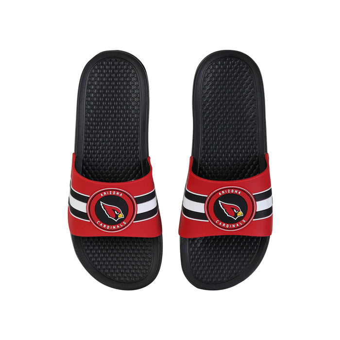 FOCO NFL Arizona Cardinals 2022 Stripe Raised Slide - Mens