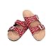 FOCO NFL Atlanta Falcons SMU Womens Mini Print Double Buckle Sandal