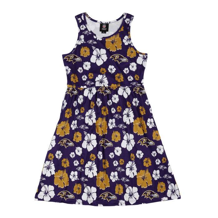 FOCO NFL Baltimore Ravens Fan Favorite Floral Sun Dress - Womens