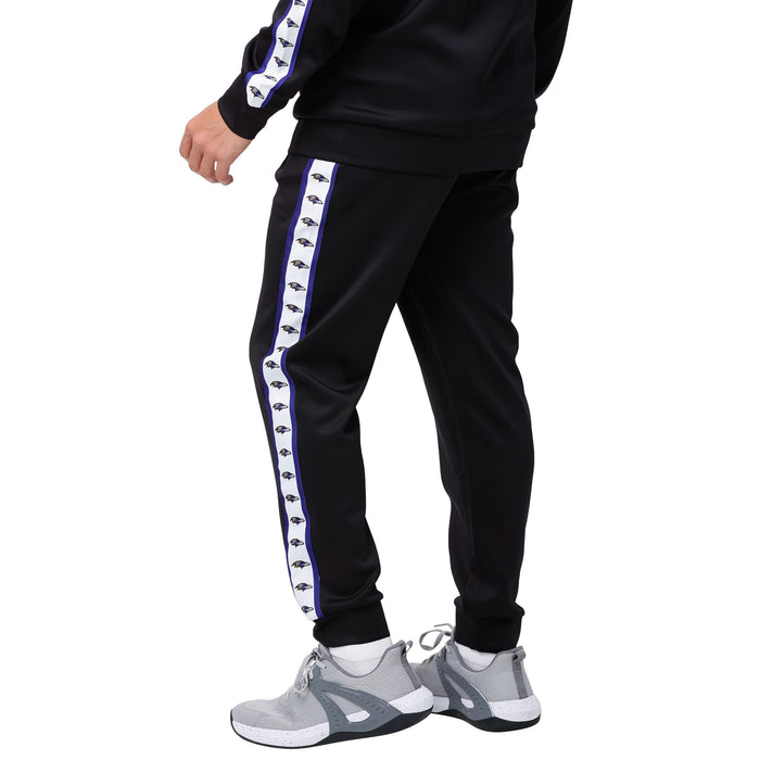 FOCO NFL Baltimore Ravens Stripe Logo Track Pants - Mens