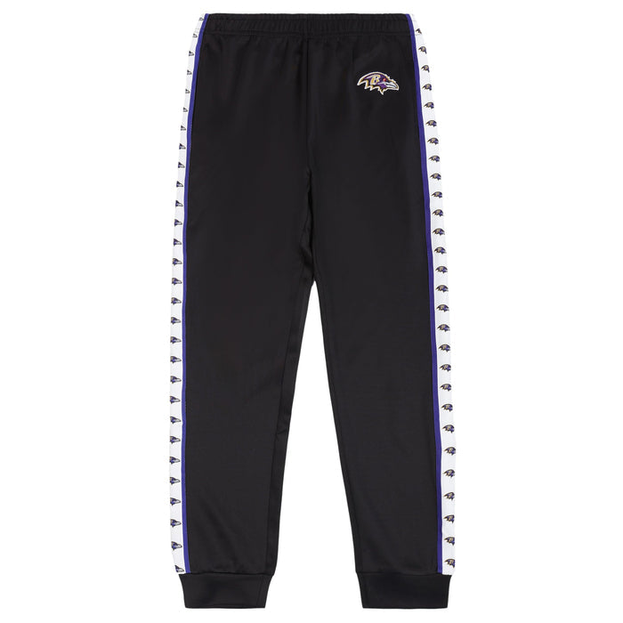 FOCO NFL Baltimore Ravens Stripe Logo Track Pants - Mens