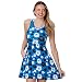FOCO NFL Carolina Panthers Fan Favorite Floral Sun Dress - Womens