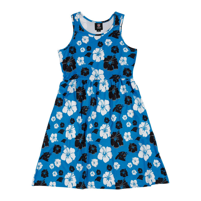 FOCO NFL Carolina Panthers Fan Favorite Floral Sun Dress - Womens