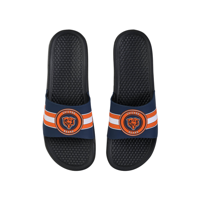 FOCO NFL Chicago Bears 2022 Stripe Raised Slide - Mens