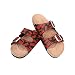 FOCO NFL Cleveland Browns SMU Womens Mini Print Double Buckle Sandal