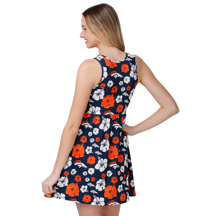 FOCO NFL Denver Broncos Fan Favorite Floral Sun Dress - Womens