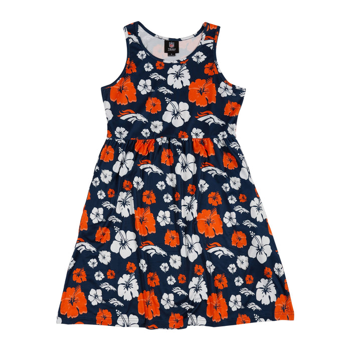 FOCO NFL Denver Broncos Fan Favorite Floral Sun Dress - Womens