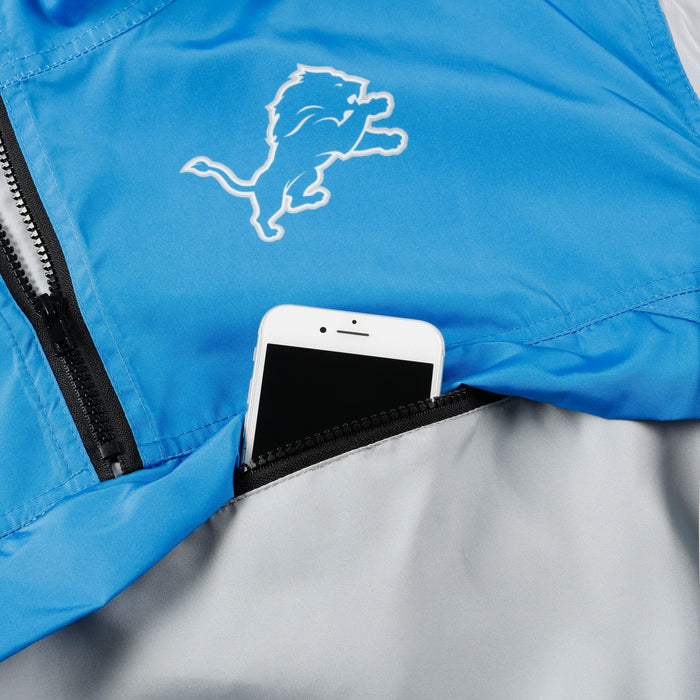 FOCO NFL Detroit Lions Winning Play Windbreaker - Womens