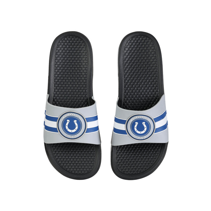 FOCO NFL Indianapolis Colts 2022 Stripe Raised Slide - Mens