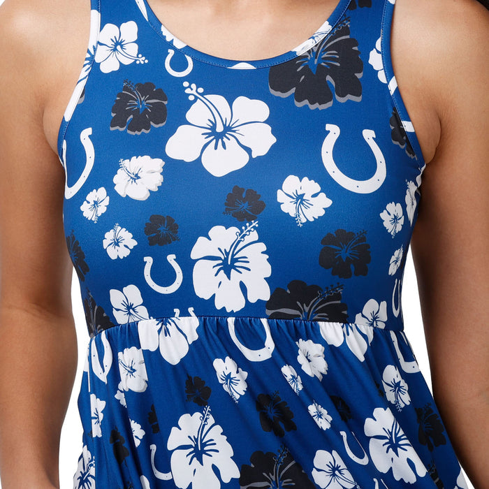 FOCO NFL Indianapolis Colts Fan Favorite Floral Sun Dress - Womens