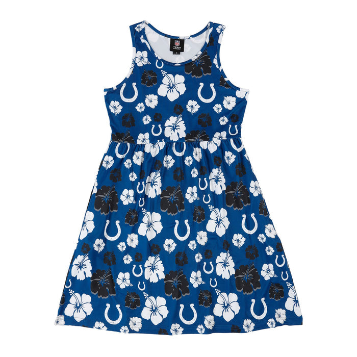 FOCO NFL Indianapolis Colts Fan Favorite Floral Sun Dress - Womens