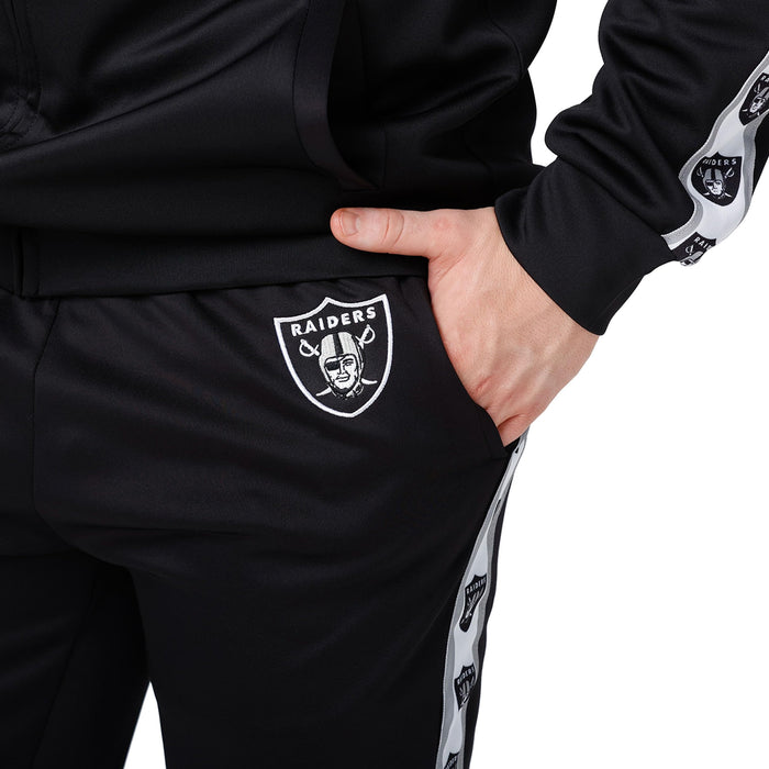 FOCO NFL Las Vegas Raiders Stripe Logo Track Pants - Mens