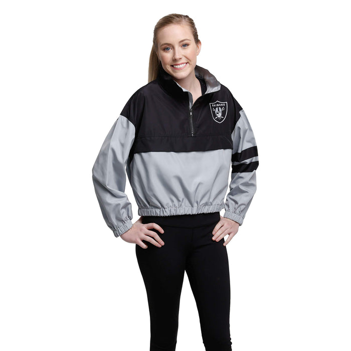 FOCO NFL Las Vegas Raiders Winning Play Windbreaker - Womens