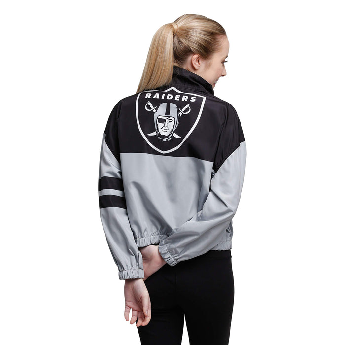 FOCO NFL Las Vegas Raiders Winning Play Windbreaker - Womens