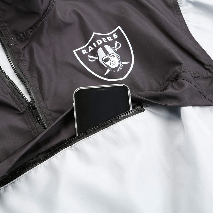 FOCO NFL Las Vegas Raiders Winning Play Windbreaker - Womens
