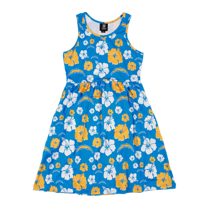 FOCO NFL Los Angeles Chargers Fan Favorite Floral Sun Dress - Womens