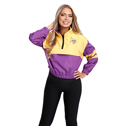 FOCO NFL Minnesota Vikings Winning Play Windbreaker - Womens