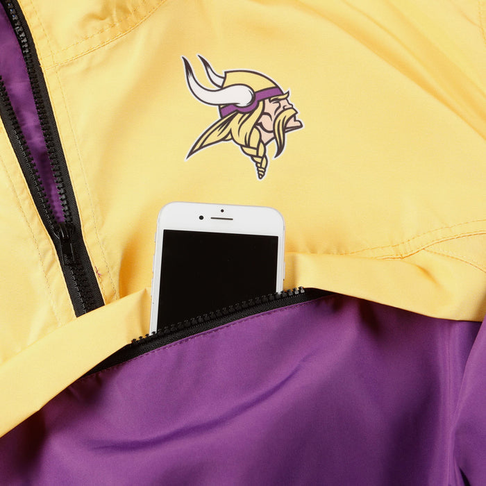 FOCO NFL Minnesota Vikings Winning Play Windbreaker - Womens