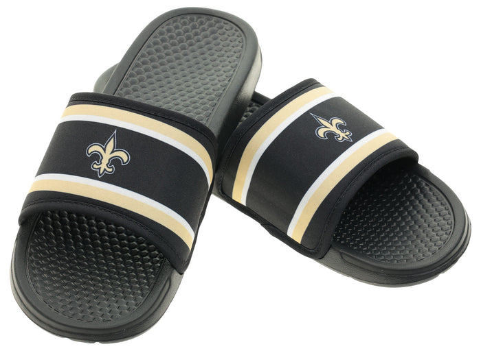 FOCO NFL New Orleans Saints SMU 2024 Family Dollar Printed Slide - Mens