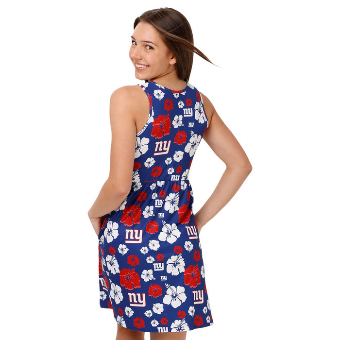 FOCO NFL New York Giants Fan Favorite Floral Sun Dress - Womens