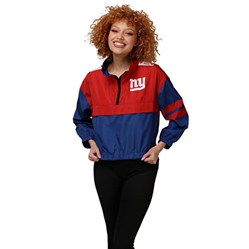 FOCO NFL New York Giants Winning Play Windbreaker - Womens
