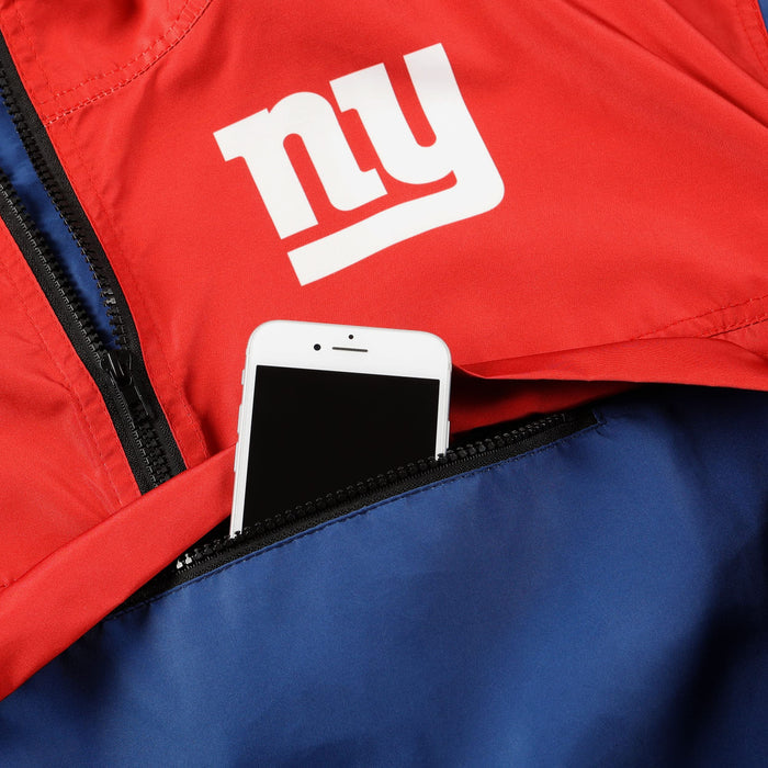 FOCO NFL New York Giants Winning Play Windbreaker - Womens