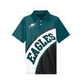 FOCO NFL Philadelphia Eagles Exclusive Action Curved Polyester Polo - Mens Multi