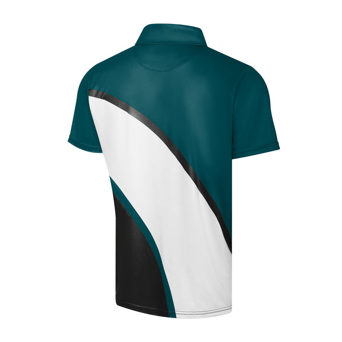 FOCO NFL Philadelphia Eagles Exclusive Action Curved Polyester Polo - Mens Multi