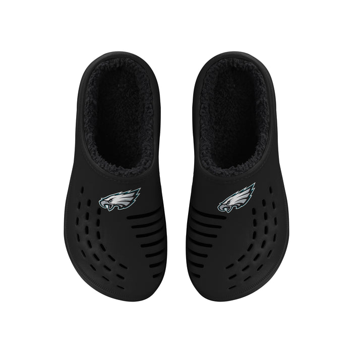 FOCO NFL Philadelphia Eagles Sherpa Lined Big Logo Clog - Mens