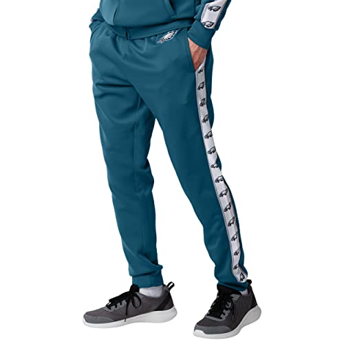 FOCO NFL Philadelphia Eagles Stripe Logo Track Pants - Mens