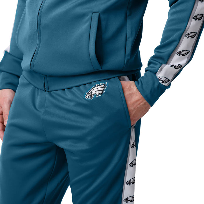 FOCO NFL Philadelphia Eagles Stripe Logo Track Pants - Mens