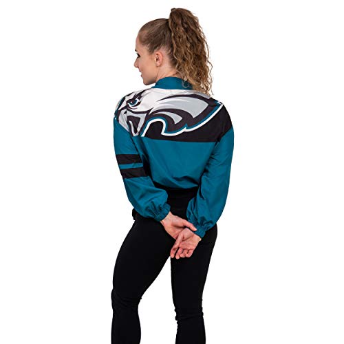 FOCO NFL Philadelphia Eagles Winning Play Windbreaker - Womens